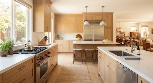 Clean, organized modern kitchen